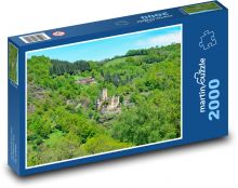 Schloss, Wald Puzzle 2000 Teile - 90 x 60 cm