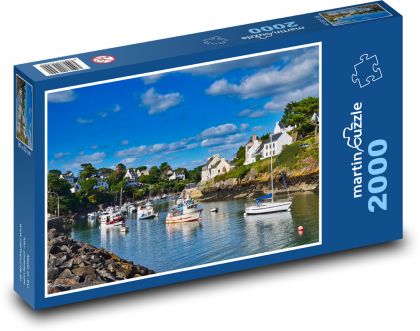 Přístav v letním slunci - puzzle 2000 dílků