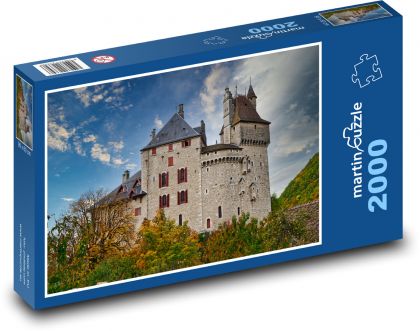Hrad, podzim - Puzzle 2000 dílků, rozměr 90x60 cm