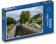 Plavební kanál - Anglie Puzzle 2000 dílků - 90 x 60 cm