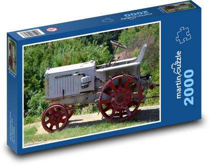 Historyczny traktor rolniczy - Puzzle 2000 elementów, rozmiar 90x60 cm