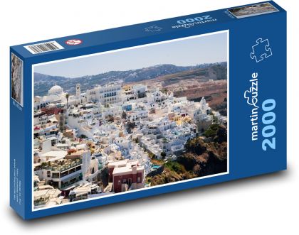 Letni sen nad morzem - Santorini - Puzzle 2000 elementów, rozmiar 90x60 cm