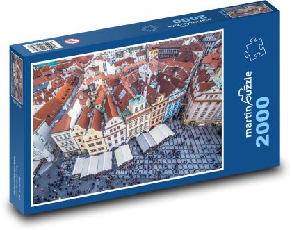Pražské Staromestské námestie - Puzzle 2000 dielikov, rozmer 90x60 cm 