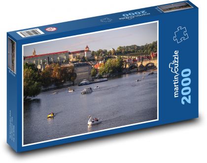 Prager Panorama von der Moldau - Puzzle - 2000 Teile