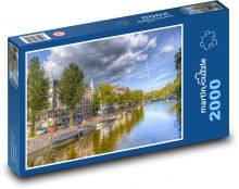 Holenderskie miasto nad wodą Puzzle 2000 elementów - 90x60 cm