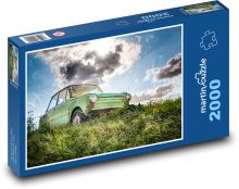 Veterán v trávě  Puzzle 2000 - 90x60 cm