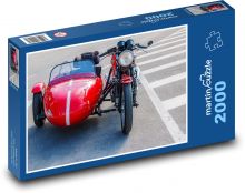 Motocykel - Sidecar Puzzle 2000 dielikov - 90 x 60 cm