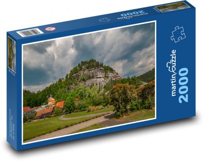 Německo - Oybin - Puzzle 2000 dílků, rozměr 90x60 cm