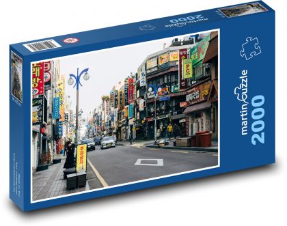 Vietnam - ulice - Puzzle 2000 dílků, rozměr 90x60 cm