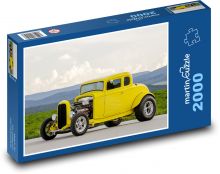 Yellow Car in Mountain Landscape Puzzle 2000 pieces - 90 x 60 cm