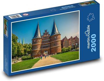 Lübeck - Holštýnské Brány - puzzle 2000 dílků