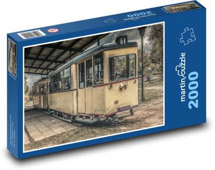 Historická tramvaj - Puzzle 2000 dílků, rozměr 90x60 cm