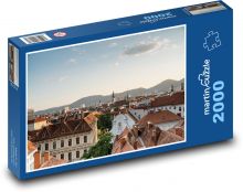 Panorama historického města, Graz - Rakousko Puzzle 2000 dílků - 90 x 60 cm
