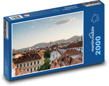 Rakousko - Graz - Puzzle 2000 dílků, rozměr 90x60 cm