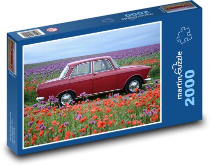 Samochód - Moskwicz - Puzzle 2000 elementów, rozmiar 90x60 cm