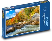 Podzim, řeka Puzzle 2000 dílků - 90 x 60 cm