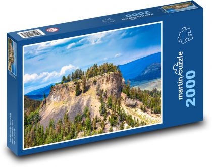 Felswand in einer Berglandschaft - Puzzle - 2000 Teile
