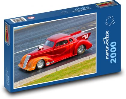 Závodné auto - Puzzle 2000 dielikov, rozmer 90x60 cm 