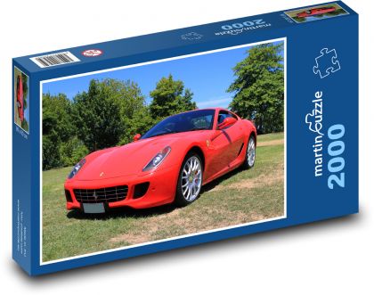 Luksusowy samochód sportowy - Puzzle 2000 elementów, rozmiar 90x60 cm