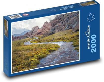 Kaukasus - Fluss - Puzzle - 2000 Teile
