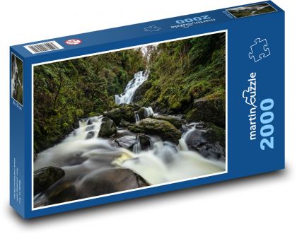 Vodopád, príroda - Puzzle 2000 dielikov, rozmer 90x60 cm 