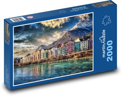 Rakousko - Innsbruck - Puzzle 2000 dílků, rozměr 90x60 cm