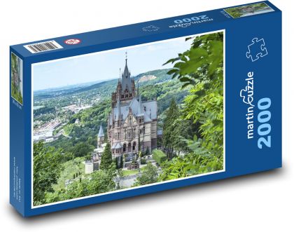 Drachenburg - Německo - Puzzle 2000 dílků, rozměr 90x60 cm