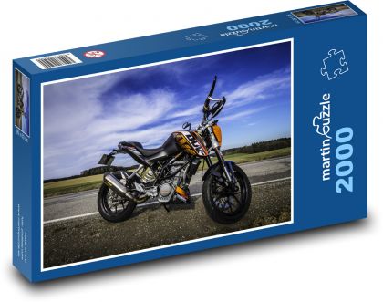 Sportmotorrad auf der Straße - Puzzle - 2000 Teile