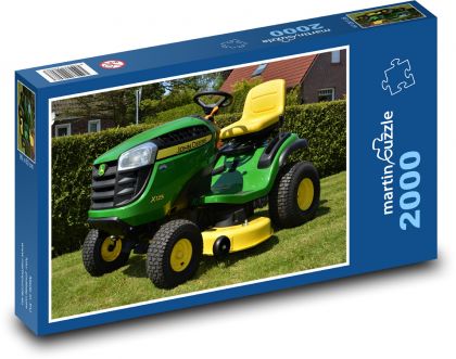 Zahradní traktor - Puzzle 2000 dílků, rozměr 90x60 cm