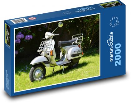 Skúter - Vespa - Puzzle 2000 dielikov, rozmer 90x60 cm 