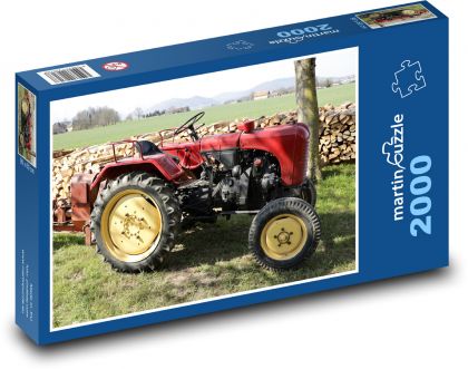 Starý traktor - Steyr - Puzzle 2000 dílků, rozměr 90x60 cm