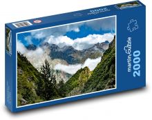 Hory v oblakoch Puzzle 2000 dielikov - 90 x 60 cm