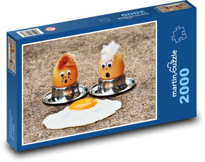 Jajko - Puzzle 2000 elementów, rozmiar 90x60 cm