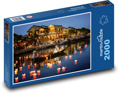 Vietnam - Hoi An - Puzzle 2000 dílků, rozměr 90x60 cm