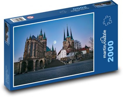 Německo - Erfurt - Puzzle 2000 dílků, rozměr 90x60 cm