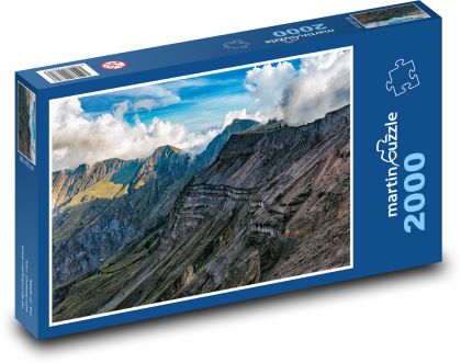 Horská krajina a útesy - puzzle 2000 dílků