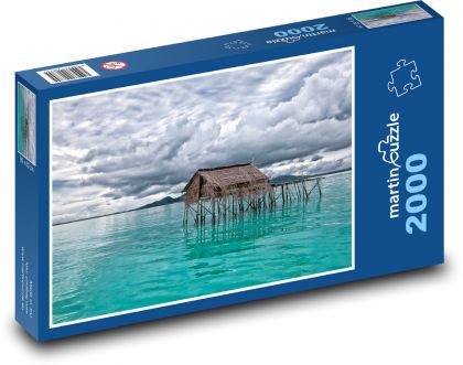 Maldives - fishing village - Puzzle 2000 pieces, size 90x60 cm 