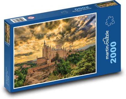 Hrad - Alcazar De Segovia - Puzzle 2000 dielikov, rozmer 90x60 cm 