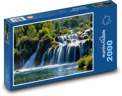 Chorvatsko - Plitvice - Puzzle 2000 dílků, rozměr 90x60 cm