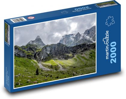 Hory a horské louky - puzzle 2000 dílků