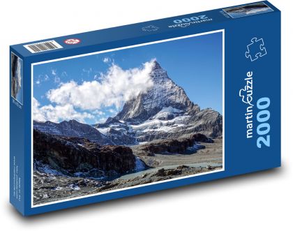 Švajčiarsko - Matterhorn - Puzzle 2000 dielikov, rozmer 90x60 cm 