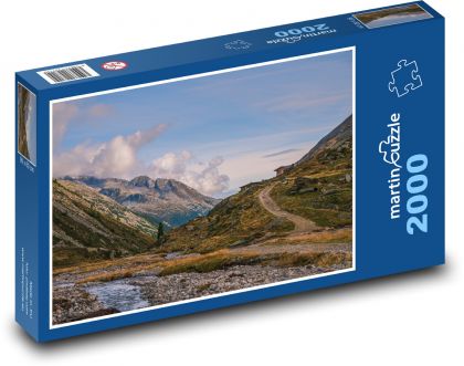 Berge, Felsen. Weg - Puzzle - 2000 Teile