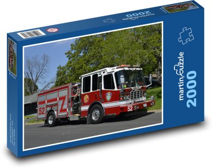 USA - fire truck - Puzzle 2000 pieces, size 90x60 cm 