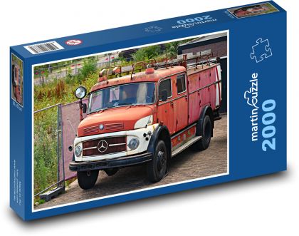 Hasičské auto - Puzzle 2000 dielikov, rozmer 90x60 cm 