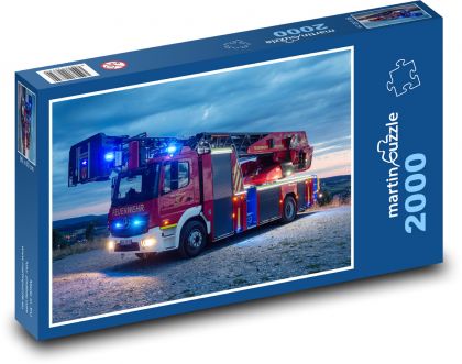 Hasiči, Mercedes - Puzzle 2000 dílků, rozměr 90x60 cm