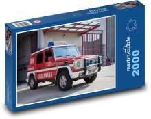 Hasičské auto Puzzle 2000 dielikov - 90 x 60 cm