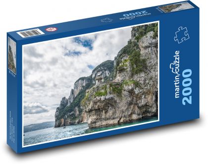 Príroda, útes, maják - Puzzle 2000 dielikov, rozmer 90x60 cm 