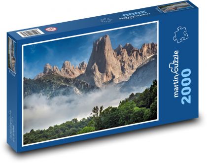 Španělsko - Naranjo De Bulnes - Puzzle 2000 dílků, rozměr 90x60 cm