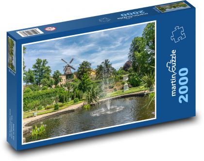 Park, záhrada - Puzzle 2000 dielikov, rozmer 90x60 cm 