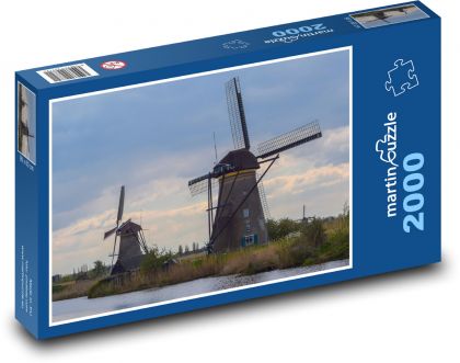 Windmills - Puzzle 2000 pieces, size 90x60 cm 